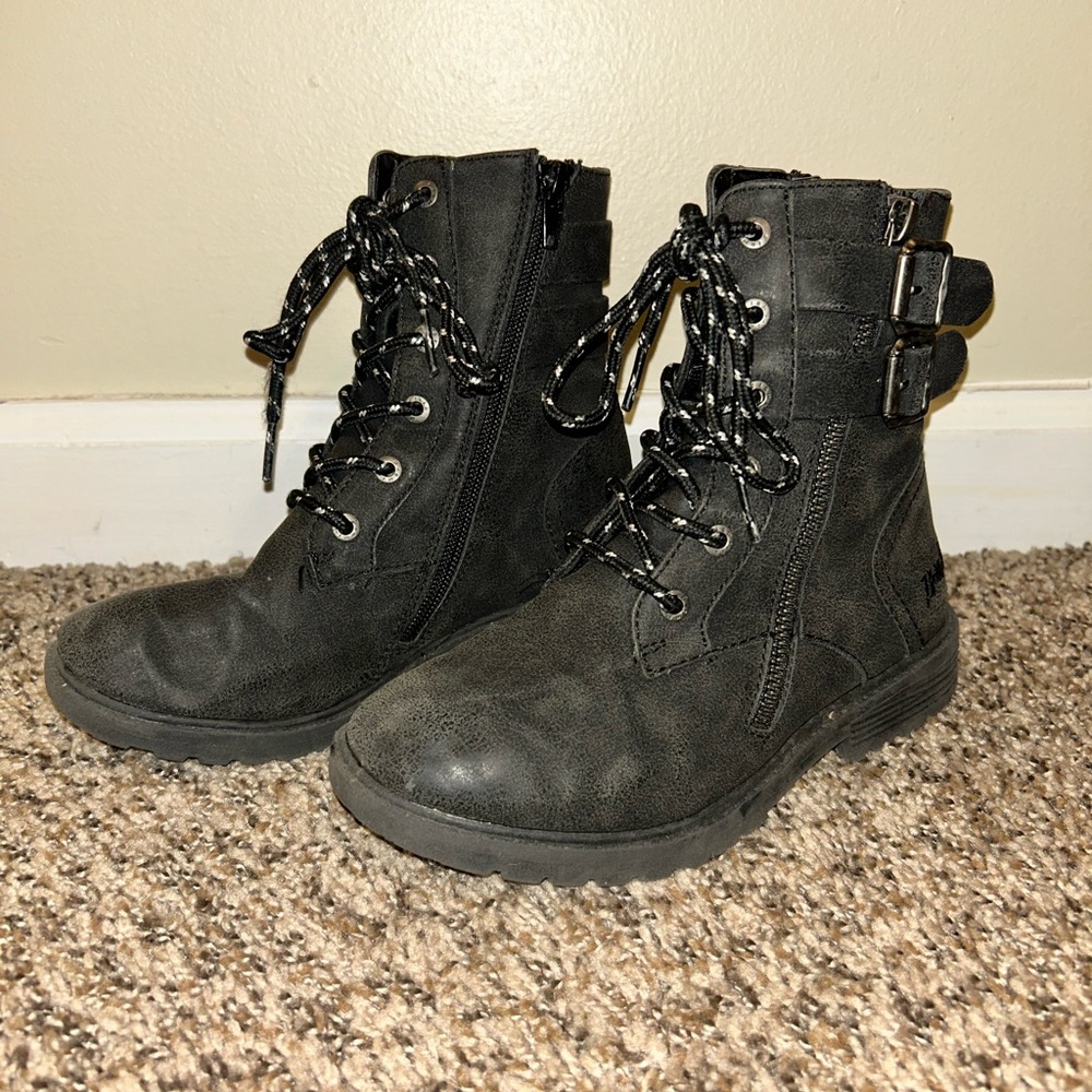 Blowfish Malibu Black Boots Girls Kids Size 1